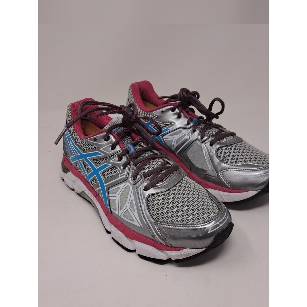Asics Women's Fortify Running Shoes Gray Pink Blue T571N 9.5 US 41.5 EU